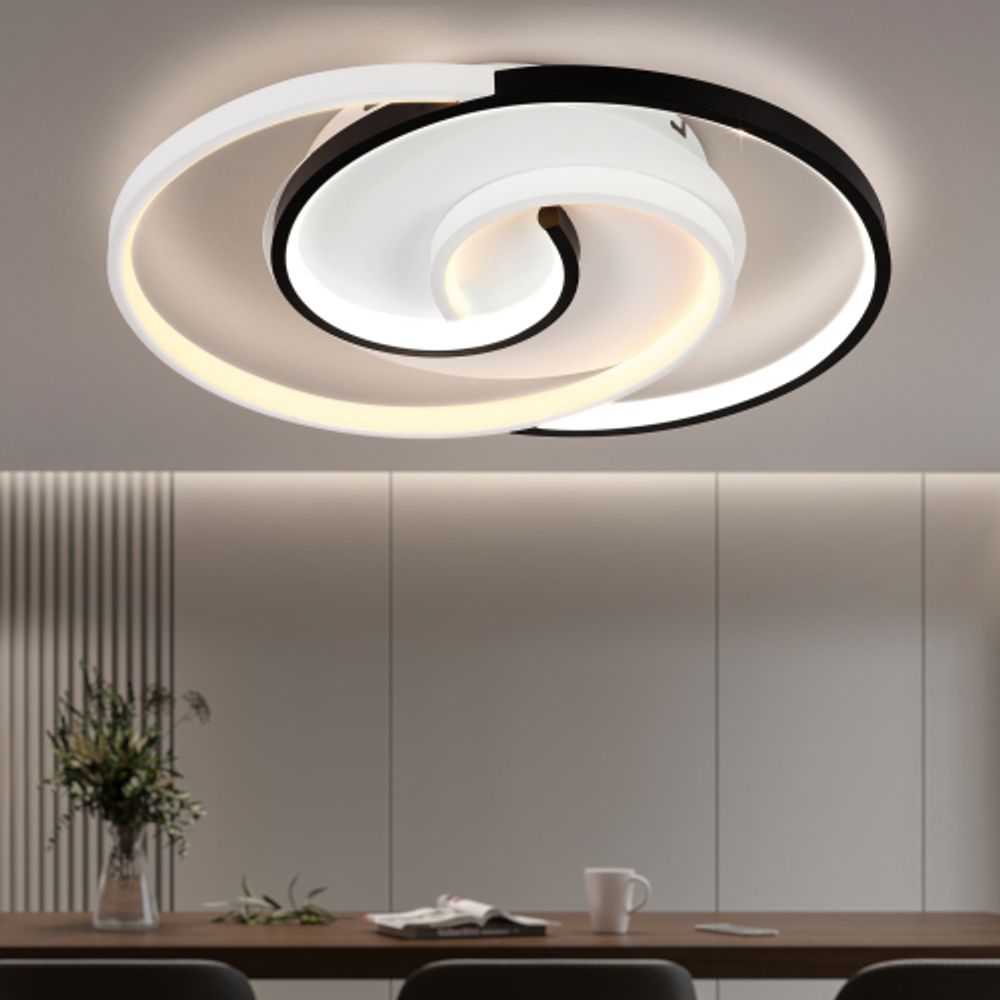 Светильник потолочный светодиодный Rivoli Abby 6101-103 LED 3900К - 4400К 73 Вт модерн с пультом | Интерьерные светодиодные светильники