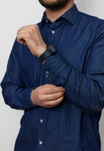 Рубашка мужская DENIM DARK BLUE
