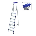 Стремянка металлическая 8 ступеней, высота до платформы 1730 мм, вес 11 кг, до 150 кг СМ8 НИКА