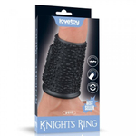 Эрекционное кольцо с вибрацией Lovetoy Knights Ring Drip черная