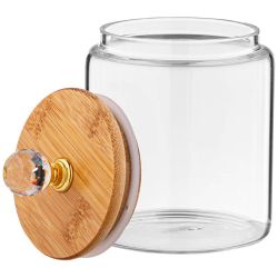 ЕМКОСТЬ ДЛЯ СЫПУЧИХ ПРОДУКТОВ AGNESS "KRISTALL" 450 МЛ ДИАМЕТР=9 СМ. ВЫСОТА=14 СМ ЦВЕТ:ПРОЗРАЧНЫЙ