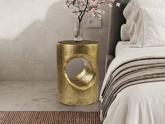 Hole Приставной столик золотой