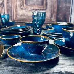 Lenardi 133-307 Набор из 6 салатников 9х4,5см AQUAMARINE в под.уп.(х24)Фарфор