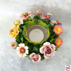 Подсвечник Orgia Цветы 44 см