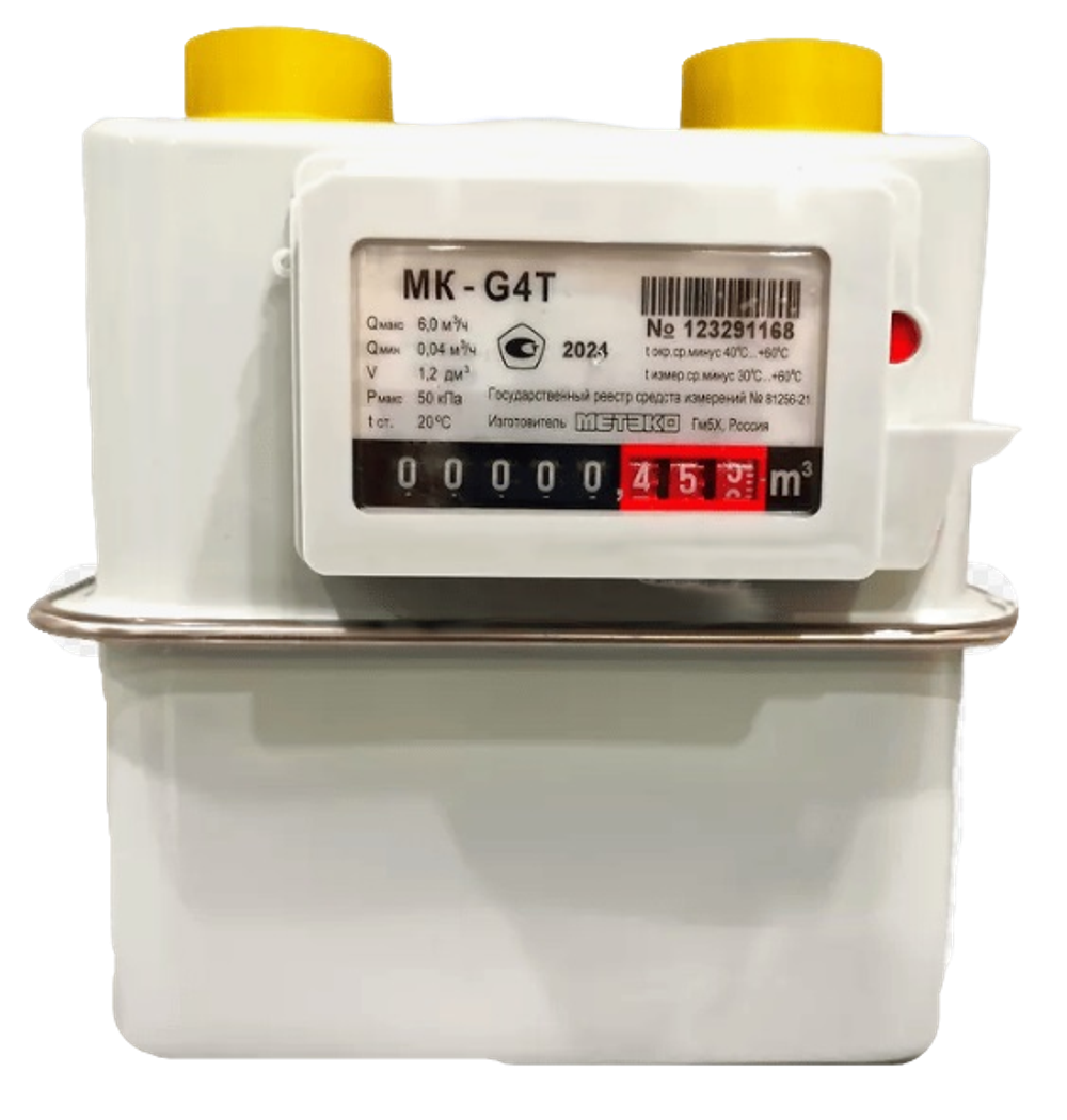 Счетчик газа МЕТЭКО МК-G4Т (110) правый