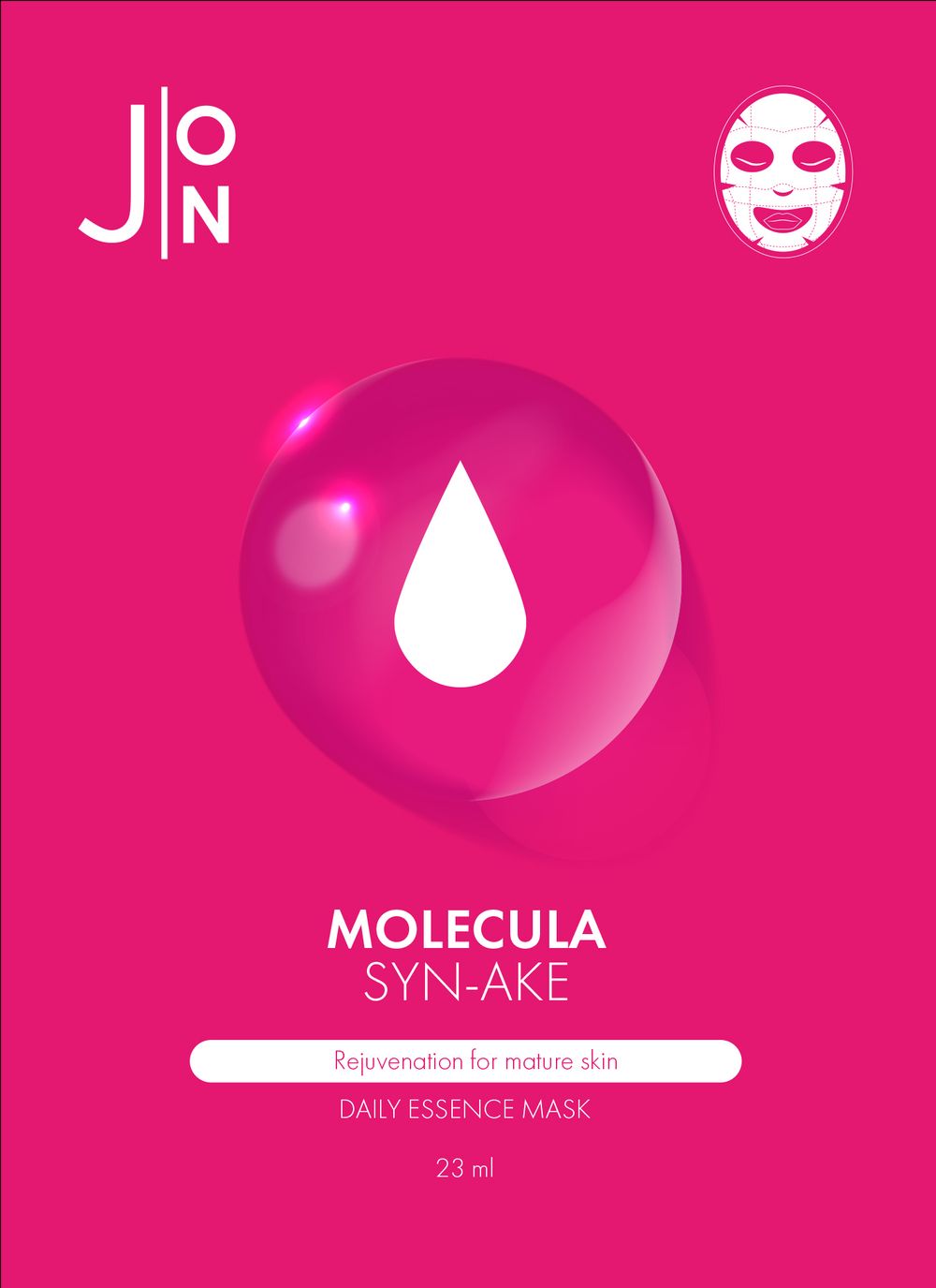 J:ON Маска тканевая Molecula Daily Essence Mask 23 ml