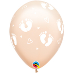 Латексный шар «Пяточки детские» Cashmere Blush, 36 см