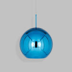Подвесной дизайнерский светильник  Copper shade by Tom Dixon (синий, D20)