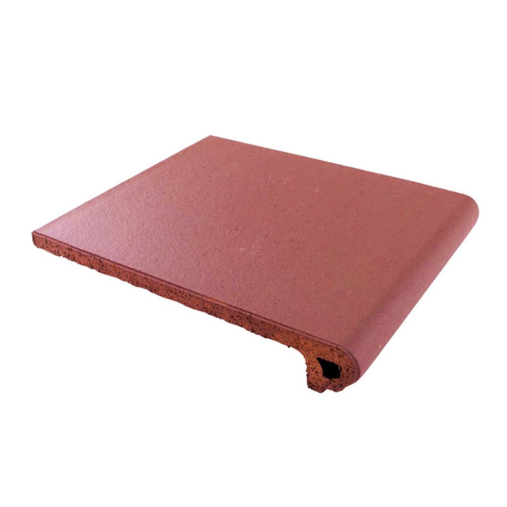 Ступень фронтальная клинкерная CAÑADA GRES Natura 018 Red 244x330 мм R11