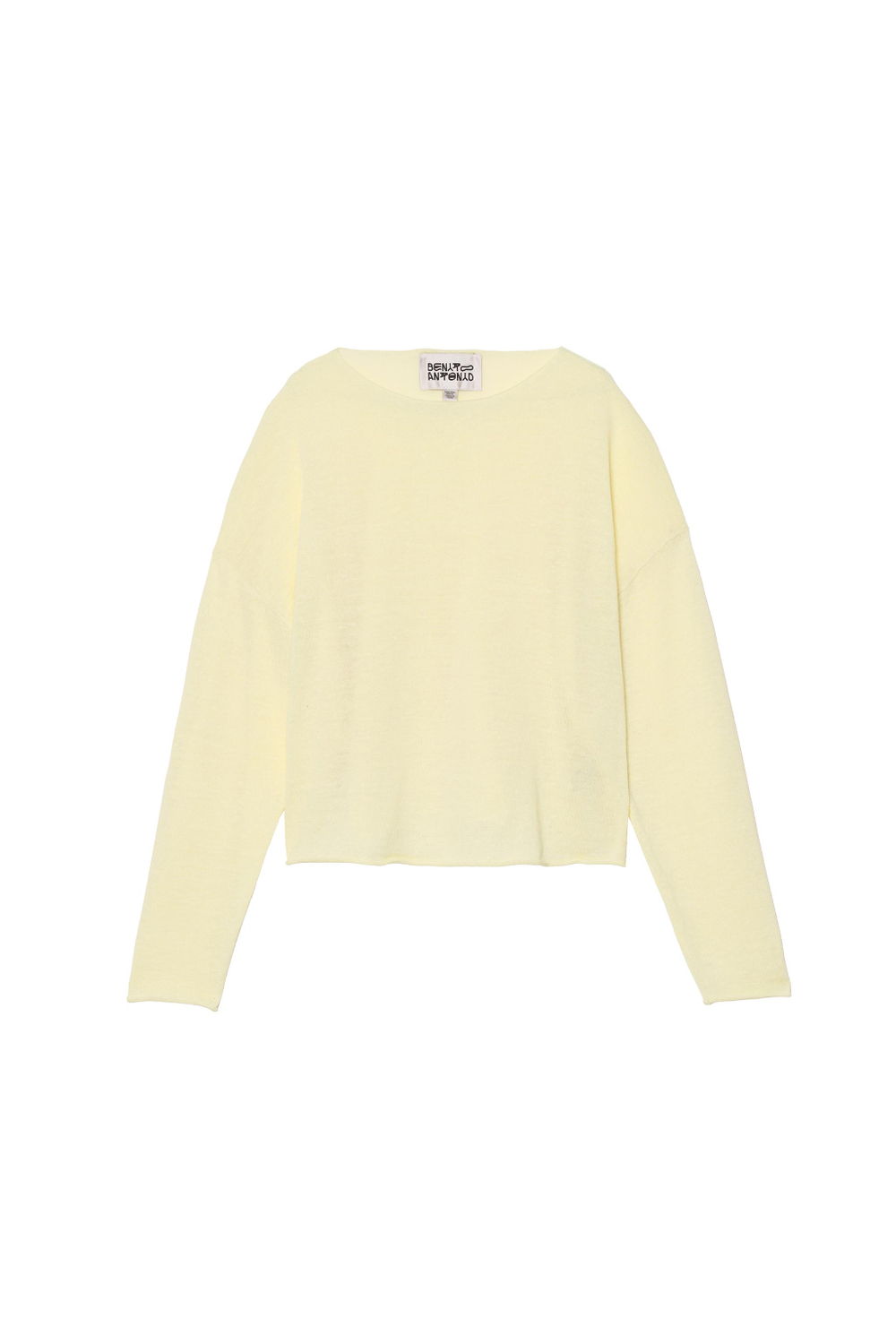 ZARA X BENITO ANTONIO СВИТЕР УКОРОЧЕННОГО КРОЯ, ЖЕЛТЫЙ