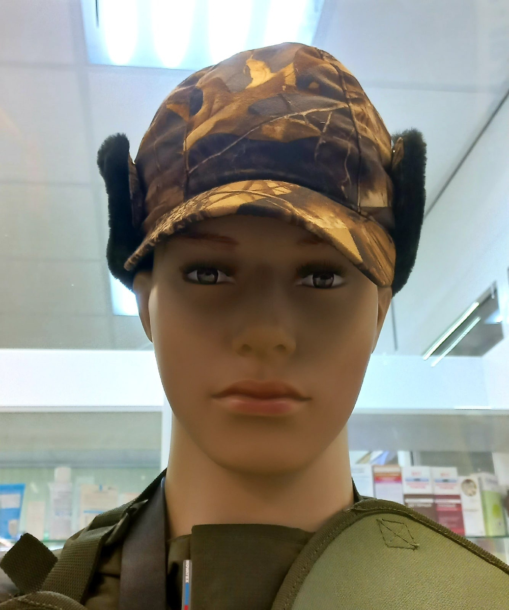 Бейсболка с ушами зим мех Вояж