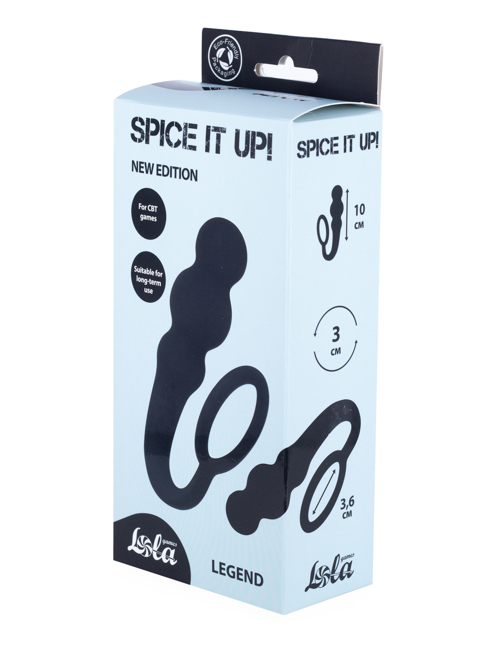 Анальная пробка Spice it up Legend Black 8001-01Lola