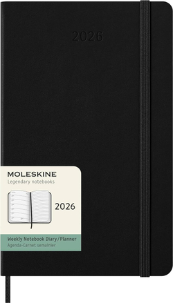 Еженедельник Moleskine Classic WKNT (DHB12WN3) 13x21см твердая обложка черный
