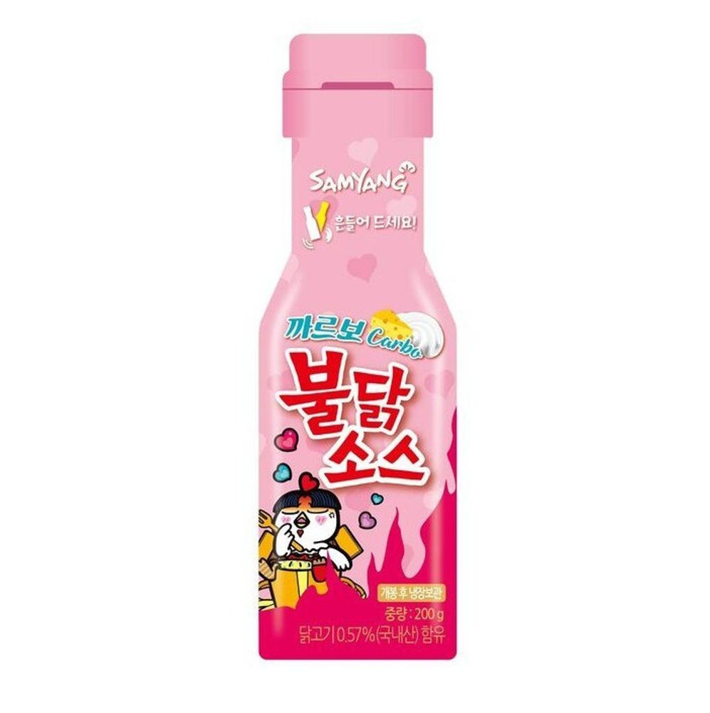 Соус Samyang Бульдак острый со вкусом курицы и карбонара, 200 г