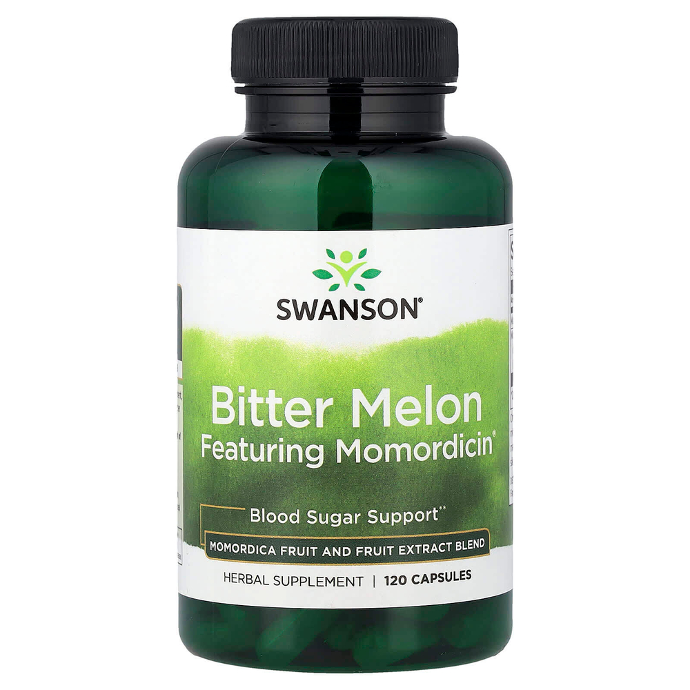 Swanson, горькая дыня с Momordicin®, 120 капсул