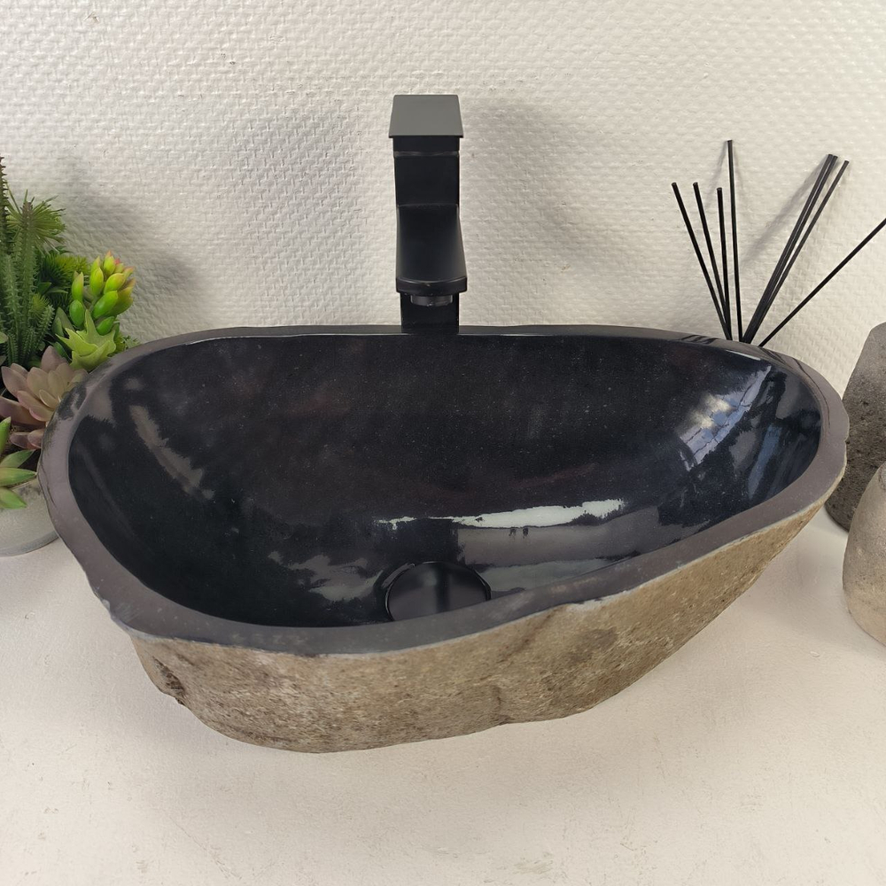 Раковина из речного камня RS-65491 49*31*15 0856