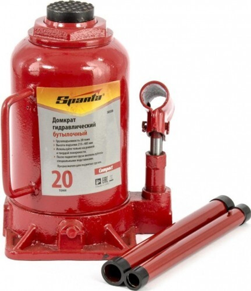 Домкрат бутылочный 20т, 215-405мм Спарта