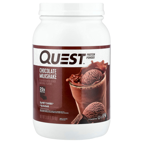 Quest Nutrition, Протеиновый порошок, шоколадный молочный коктейль, 1,36 кг (3 фунта)