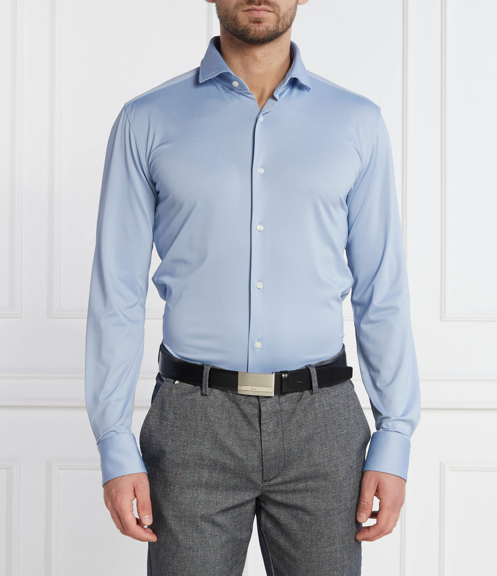 Рубашка P HANK spread C BOSS BLACK - голубой(50503533)