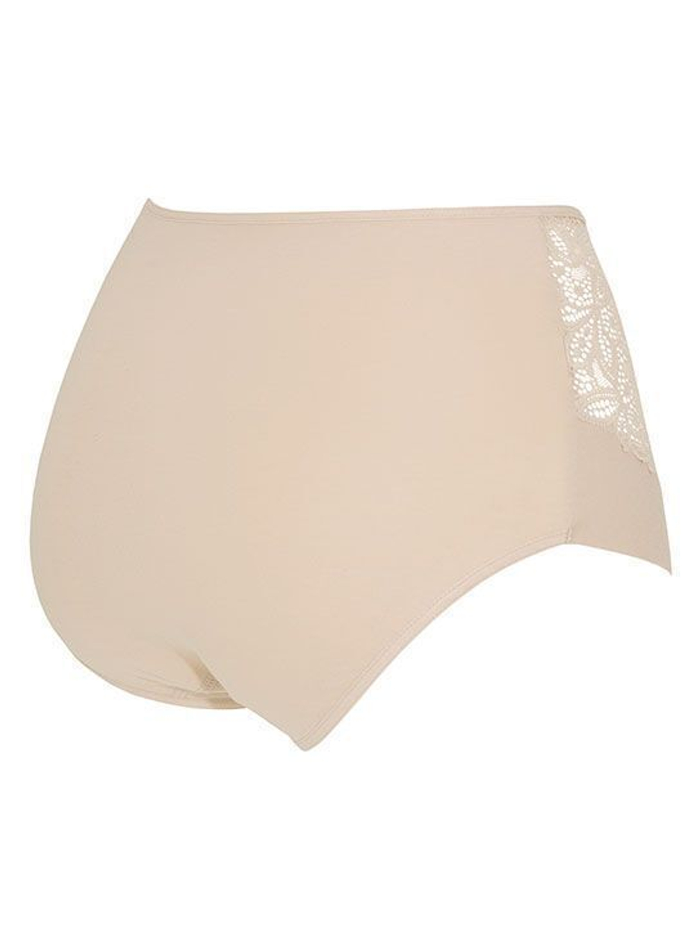 Высокие трусики-слипы Belle Cotton (Размер: L) (Цвет: телесный)