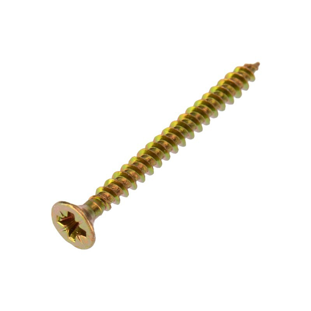 САМОРЕЗ УНИВЕРС.KRANZ 3.5Х40, ЖЕЛТ.ЦИНК, КОРОБ (200 ШТ./УП.)