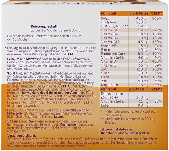 Femibion 2 Фемибион 2 Германия