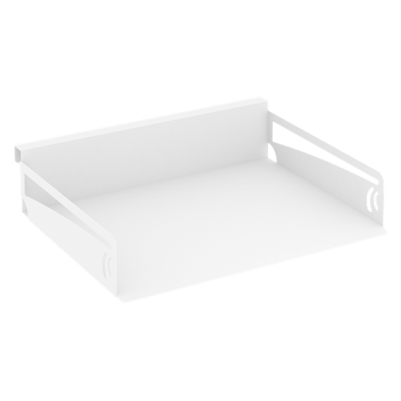 Навесной лоток для бумаг горизонтальный MAN-21.T-30 Металл Белый 320*273*70