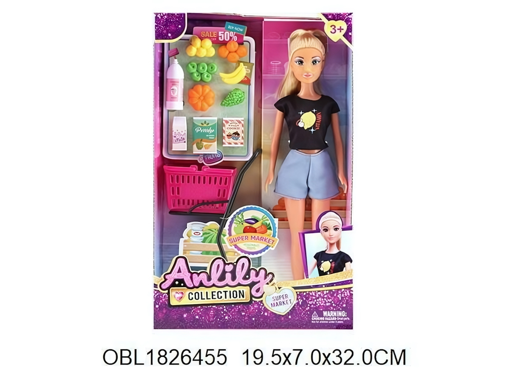 Кукла тип модель, с аксесс. коробка 616982