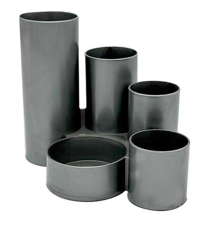 Органайзер настольный для канцелярии, 5 секций, металлик (Пчёлка)