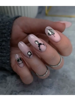 Lucky Rose Слайдеры наклейки для длинных ногтей 071