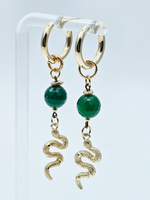 91004383 Серьги Роман с камнем