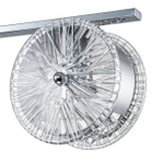 Светильник на штанге 3х40Вт Е14, металл/стекло, хром