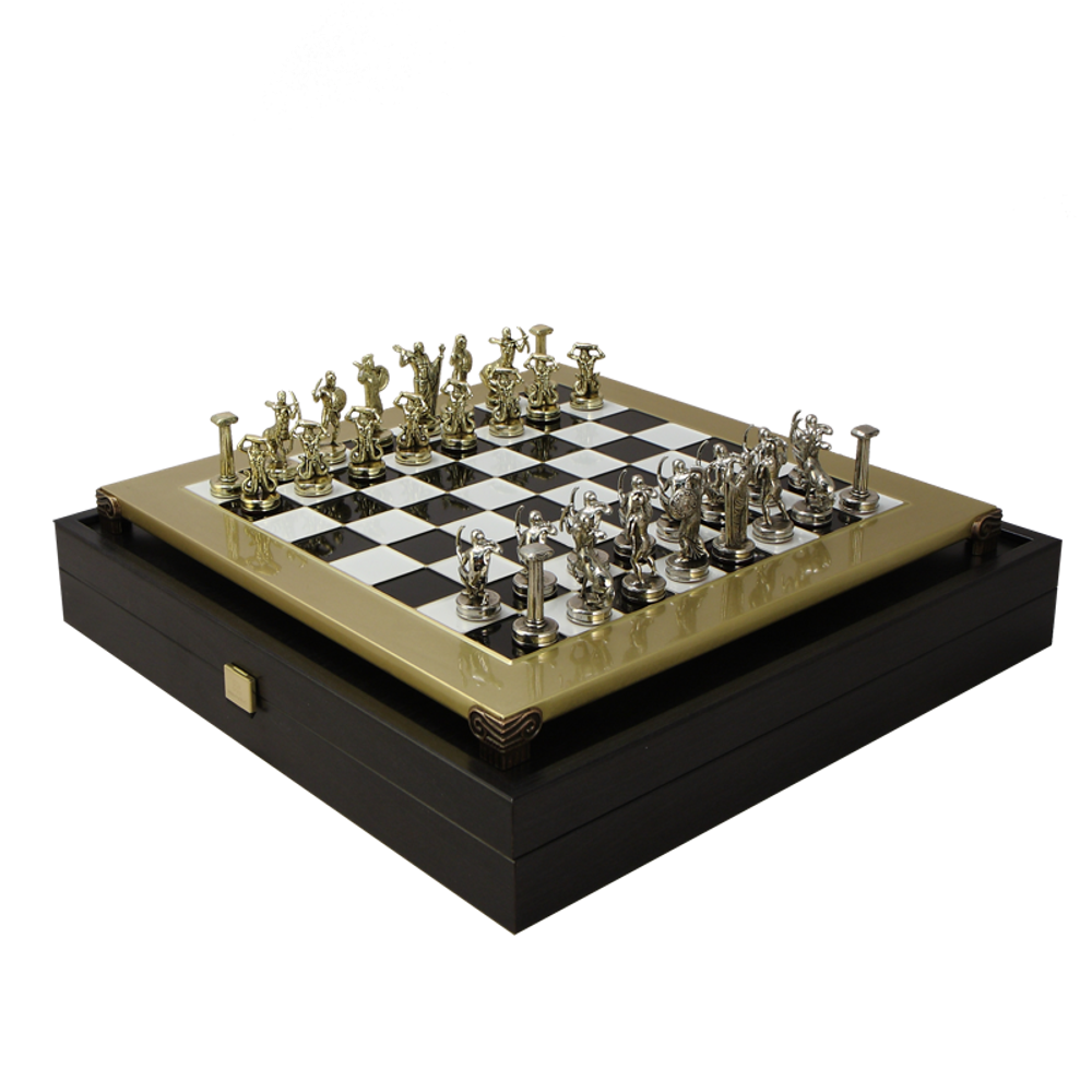 Manopoulos Шахматы сувенирные "Битва Титанов" бронзовые