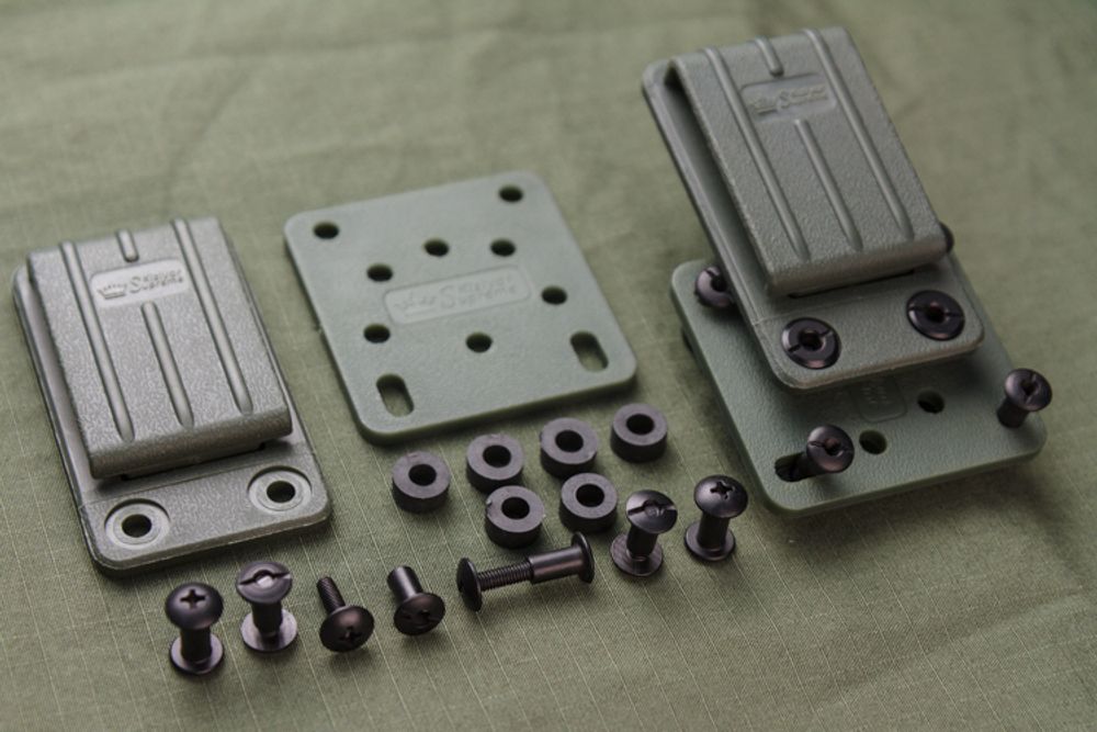 Клипса с платформой олива