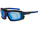Спортивные очки с диоптриями GOG Glaze / Black-Blue / Polarized White-Blue Lens