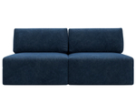 Диван прямой модульный Лига-060 НПБ, BRUT 11 синий, Велюр, 129472
