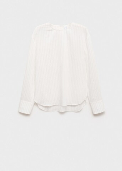 Блузка в полоску с платком