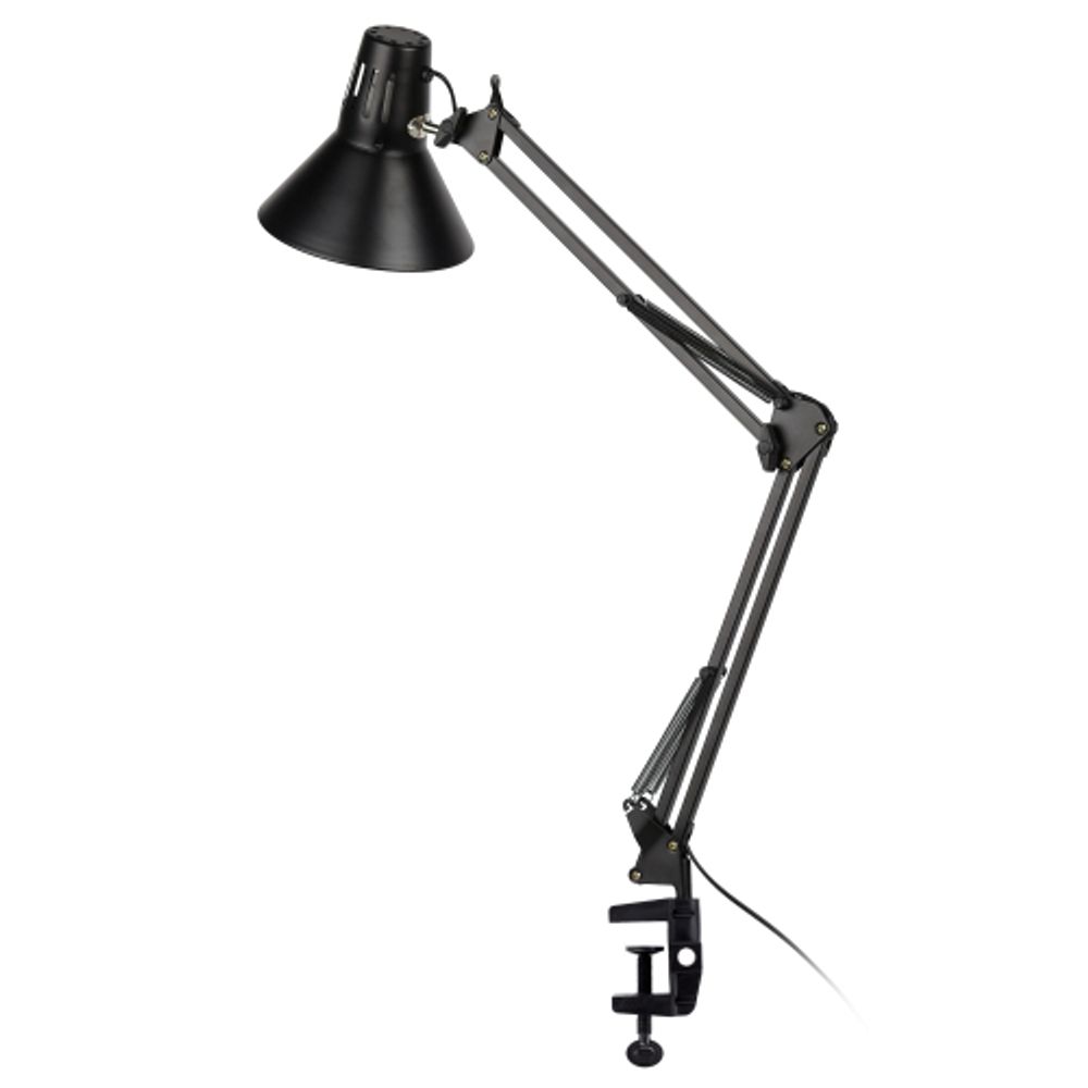 Настольный светильник ЭРА N-121-E27-40W-BK на струбцине черный