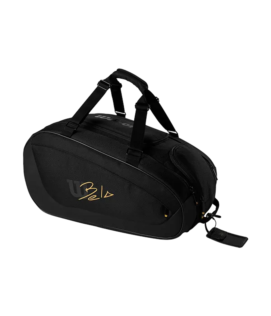 Сумка для падел Wilson Bela Super Tour Black, термозащита и вместимость