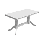 Стол деревянный VERON / Дижон 2.1, цвет белый матовый