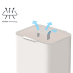 Контейнер для мусора с двумя баками totem pop, 40 л, белый