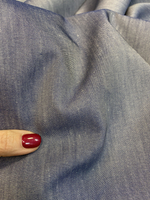 Ткань 100% хлопок-джинс    (Италия)  ш-150см   1м