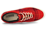 Converse Skidgrip Ox comfortable and versatile low-top canvas shoes for men and women with the same red mesh