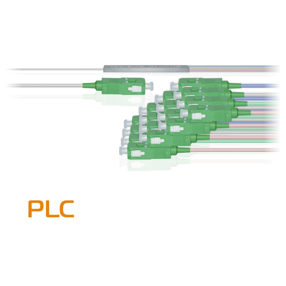 Делитель оптический планарный PLC-M-1x16, бескорпусный, разъемы SC/APC