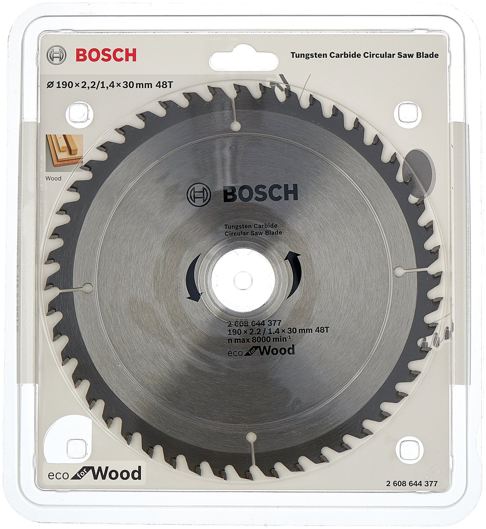 Пильный диск ECO WOOD (190x30 мм; 48T) Bosch