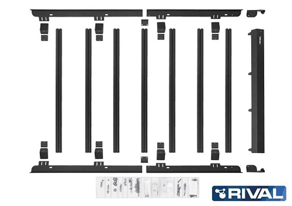 Алюминиевый багажник  RIVAL 1815x1230mm UAZ PATRIOT (2005-) Без рейлинга T.6301.1