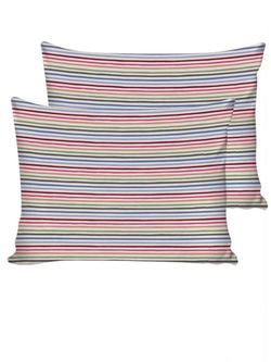 Наволочка комплект 2шт перкаль Сказка "Радужная полоска" 40x60 см на молнии