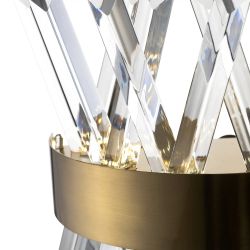 Citilux Ричард CL336313 LED Бра хрустальное с выключателем Бронза