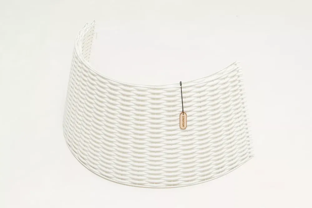 Корзина под елку, разборная "Царская лоза" белая