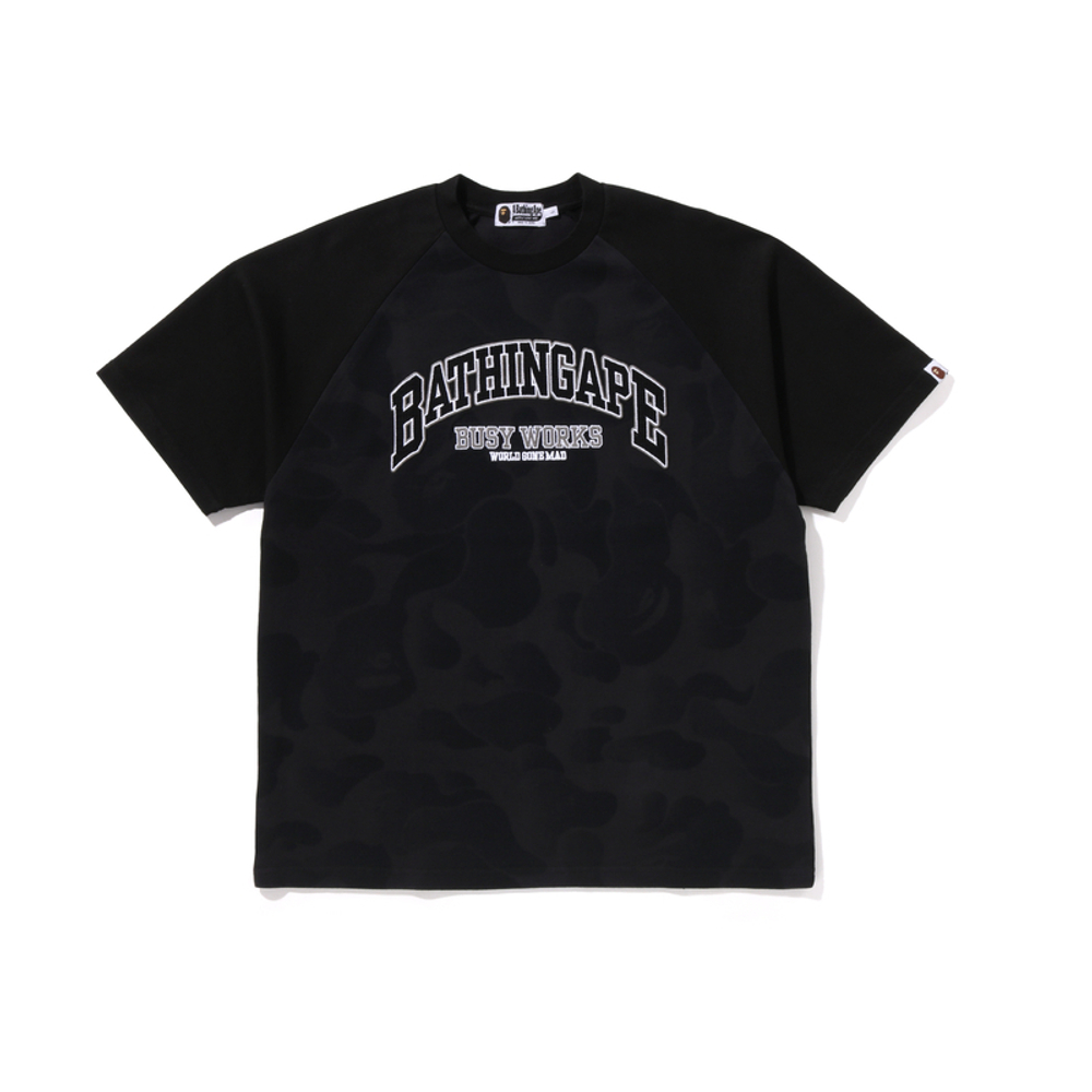 A Bathing Ape Bathing Ape Embroidered Logo Cotton Футболка черный